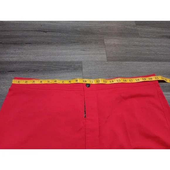 Mack Weldon‎ Men's Reds Board Short No Fear Red Stretch Zip Pocket Size 41/42 - Picture 4 of 6